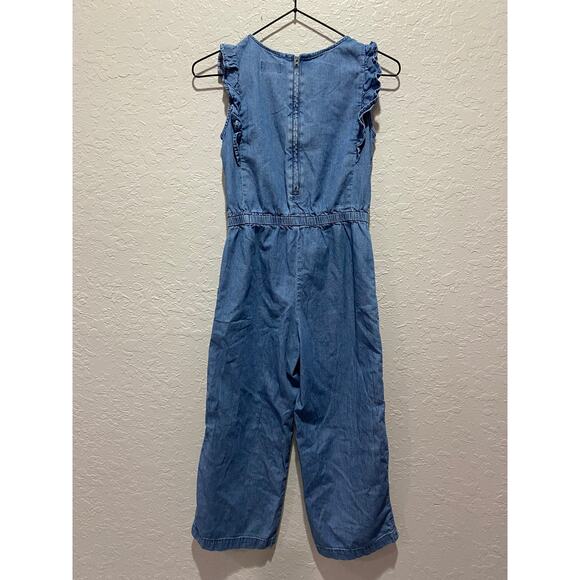 Old Navy Girls Blue Ruffle Sleeve Romper Size Large (10-12yrs) - Picture 5 of 6